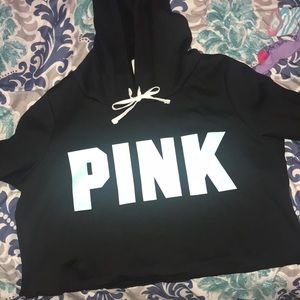 VS pink crop hoodie